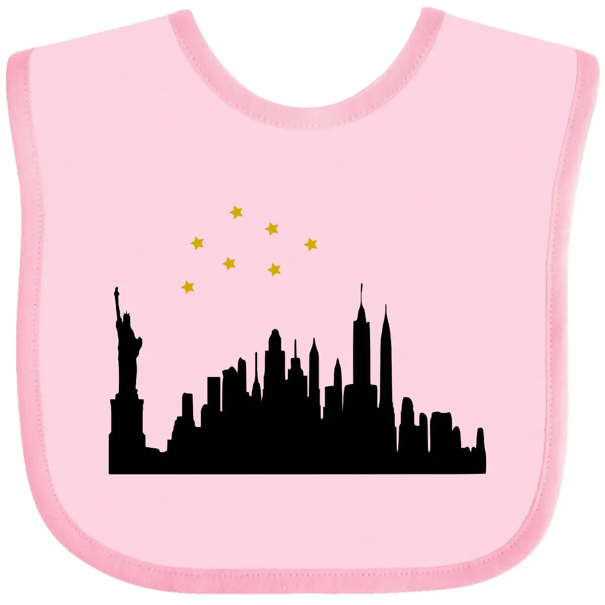 New York Skyline Baby Bib