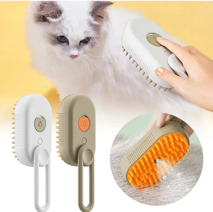 3-in-1 Electric Steam Pet Brush