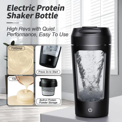 SwiftMix Elite – Rechargeable Electric Protein Shaker Bottle