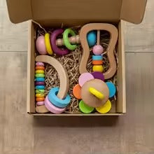 Montessori Baby Toy Set with Bath Gift Box