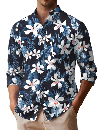 Men’s Mandarin Collar Shirt