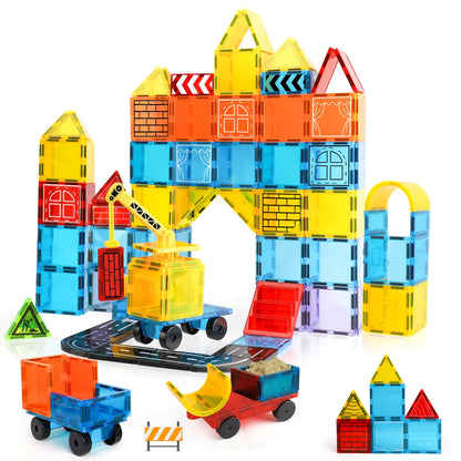 TOY Life 45-Piece Magnetic Tiles Set