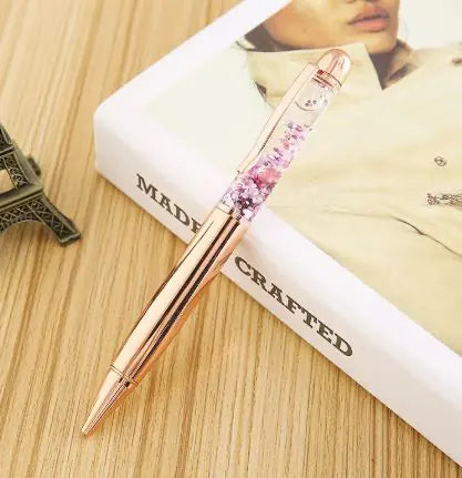 Rose Gold Liquid Ball Pen