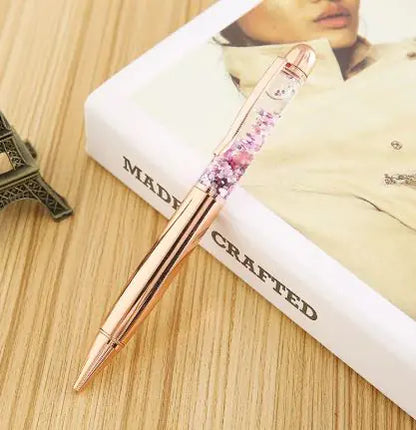 Rose Gold Liquid Ball Pen