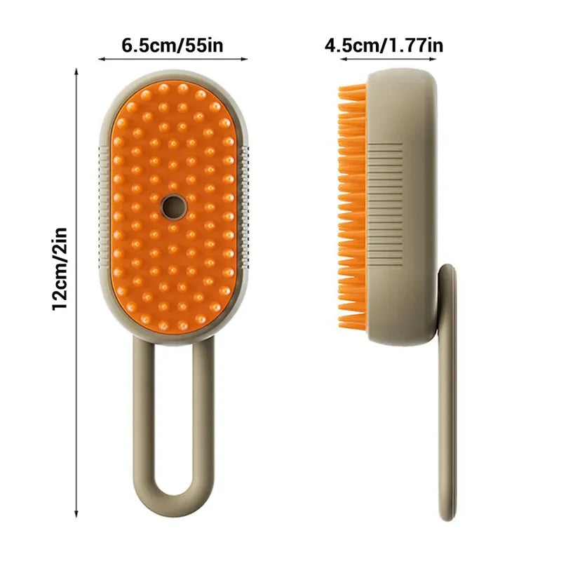 3-in-1 Electric Steam Pet Brush