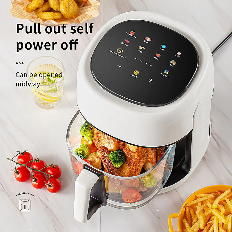Smart Electric Glass Air Fryer - PFAS Free