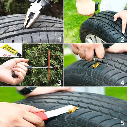 68-Piece DIY Tire Repair Kit