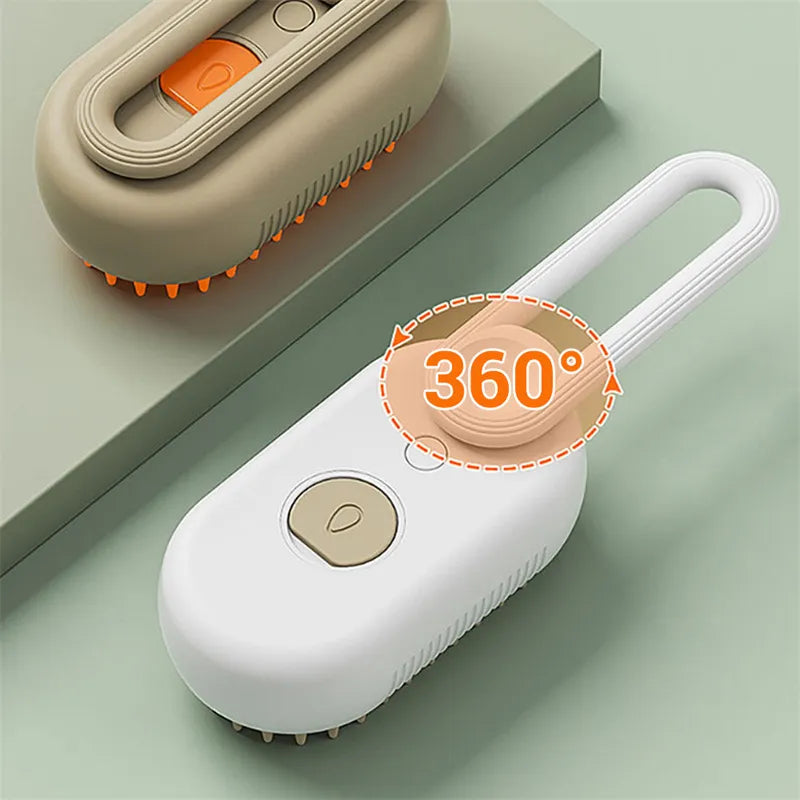 3-in-1 Electric Steam Pet Brush