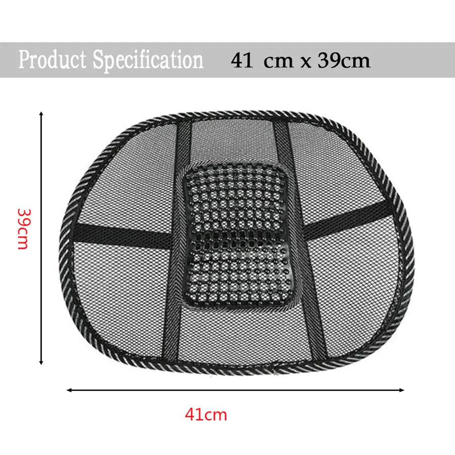 Ergonomic Mesh Back Support for Office Chairs
