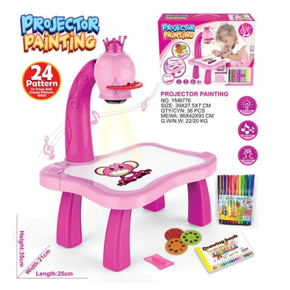 LED Projector Art Drawing Table