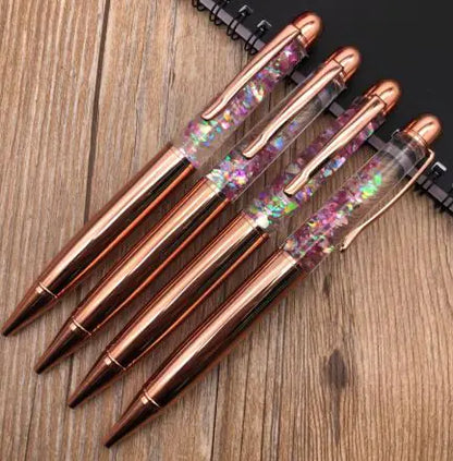 Rose Gold Liquid Ball Pen