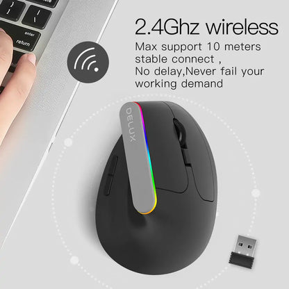 M618C Ergonomic 6D Wireless Mouse