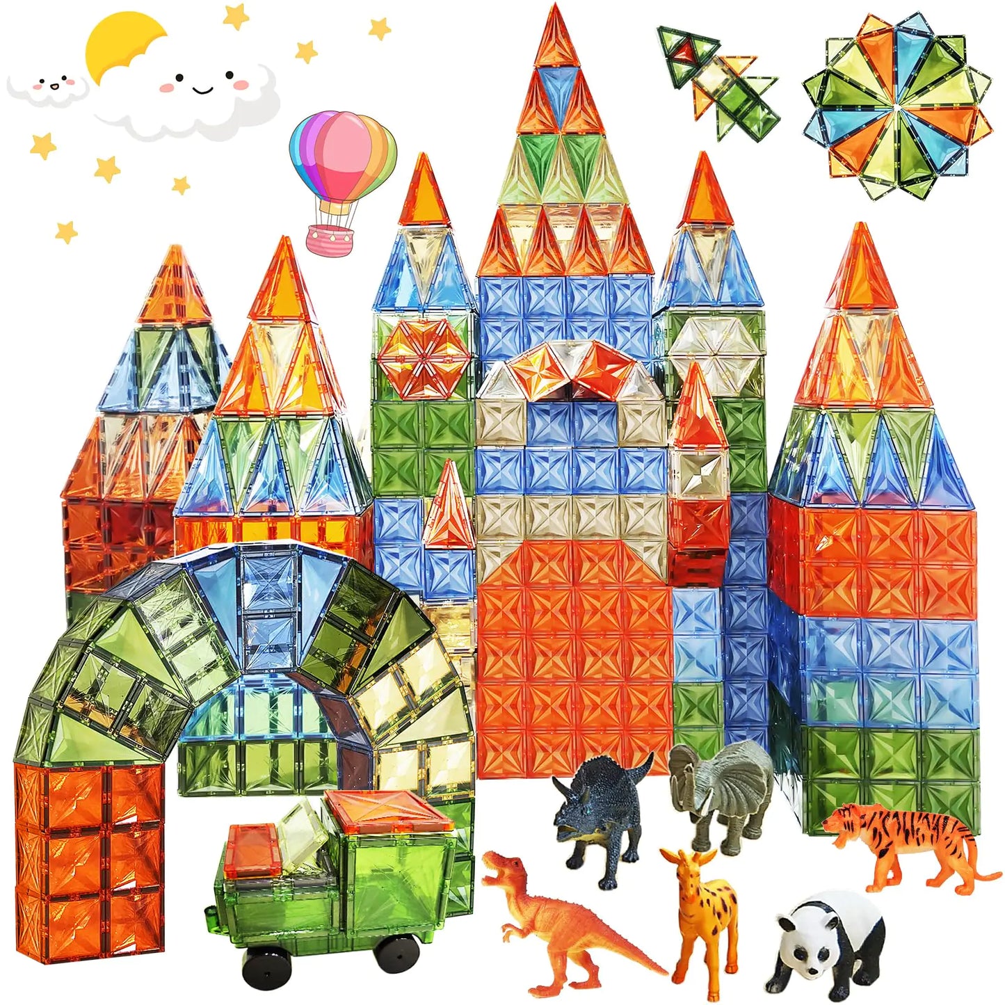 DMOIU 102-Piece Magnetic Building Set